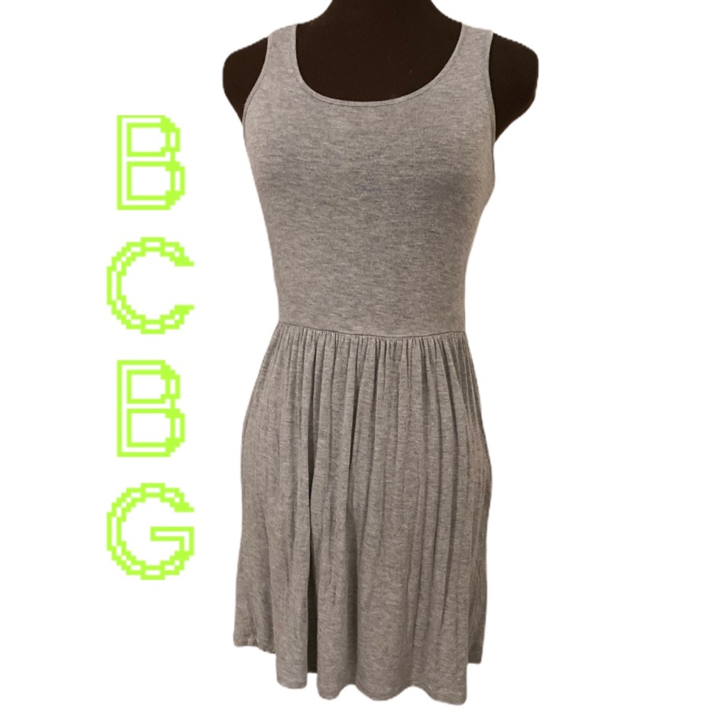 BCBGeneration gray sleeveless dress xS